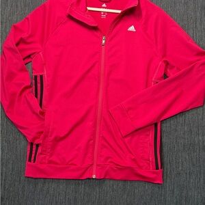 adidas Hot Pink Athletic Top with White Logo